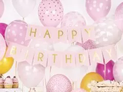Pakabinamas užrašas, HAPPY BIRTHDAY, 1 vnt.