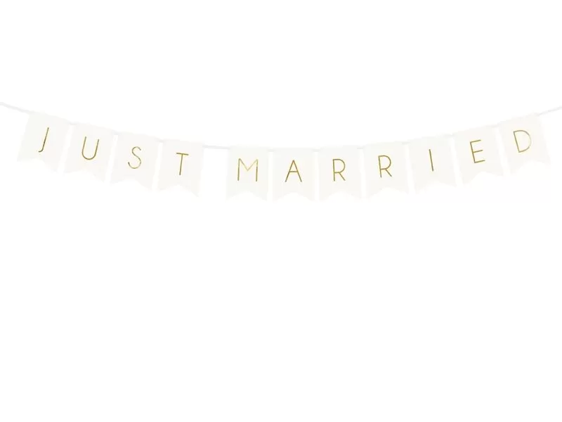 Pakabinamas užrašas, JUST MARRIED, 1 vnt.