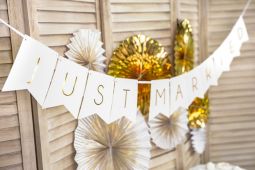 Pakabinamas užrašas, JUST MARRIED, 1 vnt.