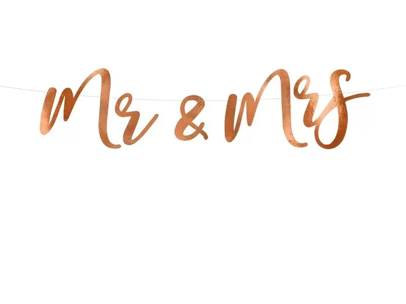 Pakabinamas užrašas, MR & MRS, 1 vnt.
