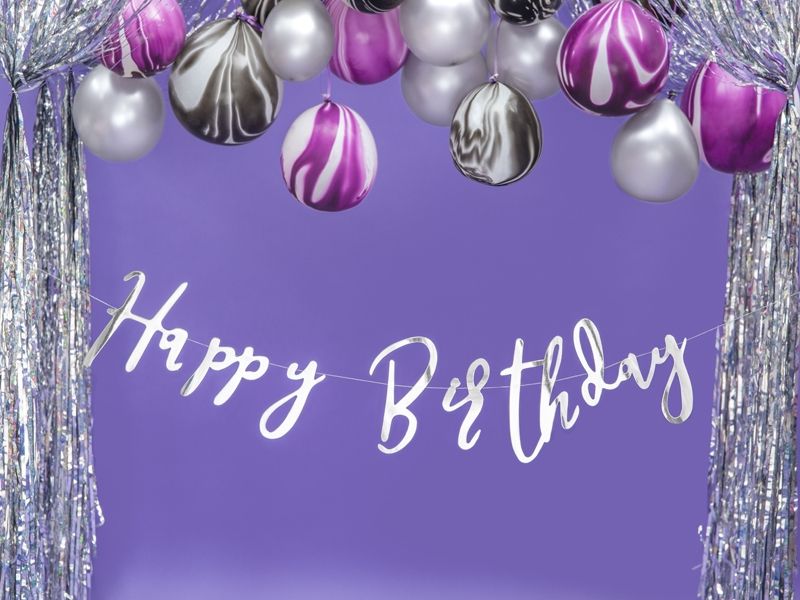 Pakabinamas užrašas, HAPPY BIRTHDAY, 1 vnt.