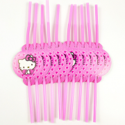 Vienkartiniai šiaudeliai, HELLO KITTY, 10 vnt.