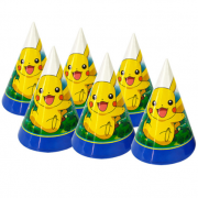 Gimtadienio kepurėlės, POKEMONAI, 6 vnt.