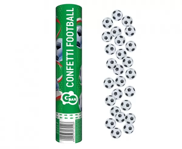 Konfeti patranka, FUTBOLAS, 30 cm, 1 vnt.