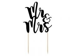 Torto dekoracija, MR & MRS, 25 cm, 1 vnt.