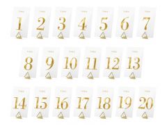 Stalo numeriai, 1-20, 7x12 cm, 20 vnt.