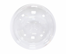 Didelis skaidrus BUBBLE balionas, 61 cm