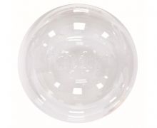 Didelis skaidrus BUBBLE balionas, 80 cm