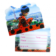 Gimtadienio kvietimai, LADYBUG, 10 vnt.
