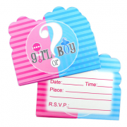 Gimtadienio kvietimai, BABY SHOWER, 10 vnt.