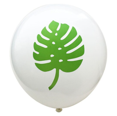 Dekoruotas balionas su lapu, 30 cm