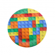 Vienkartinės lėkštutės, LEGO, 18 cm, 10 vnt.