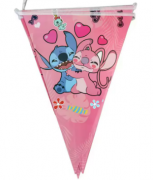 Vėliavėlių girlianda, LILO & STICH PINK, 1 vnt.