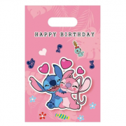 Lauktuvių maišeliai, LILO & STICH PINK, 10 vnt.