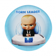 Vienkartinės lėkštutės, BOSS BABY, 23 cm, 10 vnt.