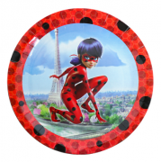 Vienkartinės lėkštutės, LADYBUG, 18 cm, 10 vnt.