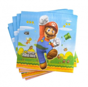 Vienkartinės servetėlės, SUPER MARIO, 33x33 cm, 20 vnt.
