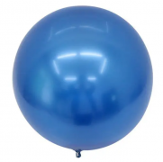 Perlamutrinis mėlynas BUBBLE (BOBO) balionas, 70 cm