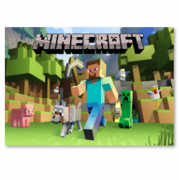 Fotosienelė, MINECRAFT, 120 cm x 150 cm, 1 vnt.