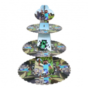 Vienkartinis keksiukų stovelis, MINECRAFT, 1 vnt.