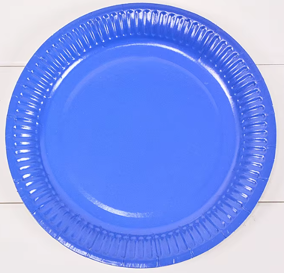 Vienkartinės lėkštutės, MĖLYNOS, 18 cm, 10 vnt.