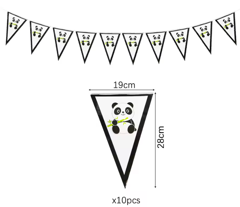 Vėliavėlių girlianda, PANDA, 1 vnt.
