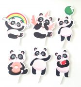 Keksiukų smeigtukai, PANDA, 12 vnt.
