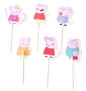 Keksiukų smeigtukai, KIAULYTĖ PEPPA 2, 12 vnt.