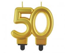 Torto žvakutė, SKAIČIUS 50, 8 cm, 1 vnt.