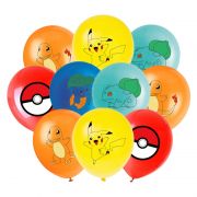 Dekoruotų balionų rinkinys, POKEMONŲ tematika, 30 cm, 20 vnt.