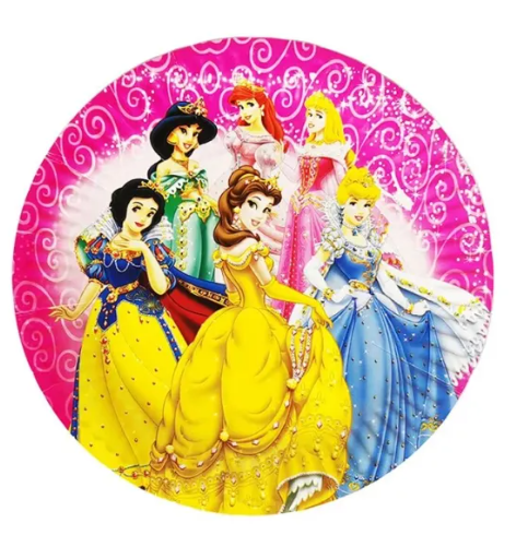 Vienkartinės lėkštutės, PRINCESĖ, 18 cm, 10 vnt.