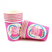 Vienkartiniai puodeliai, KIAULYTĖ PEPPA, 10 vnt.