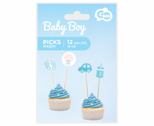 Keksiukų smeigtukai, BABY SHOWER, 12 vnt.