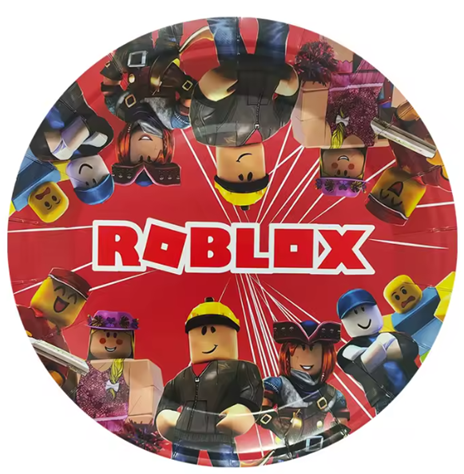 Vienkartinės lėkštutės, ROBLOX 2, 23 cm, 10 vnt.