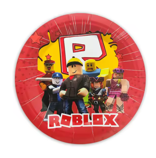 Vienkartinės lėkštutės, ROBLOX 3, 18 cm, 10 vnt.