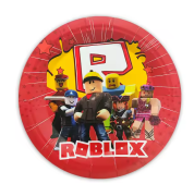 Vienkartinės lėkštutės, ROBLOX 3, 18 cm, 10 vnt.