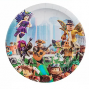 Vienkartinės lėkštutės, ROBLOX, 23 cm, 10 vnt.