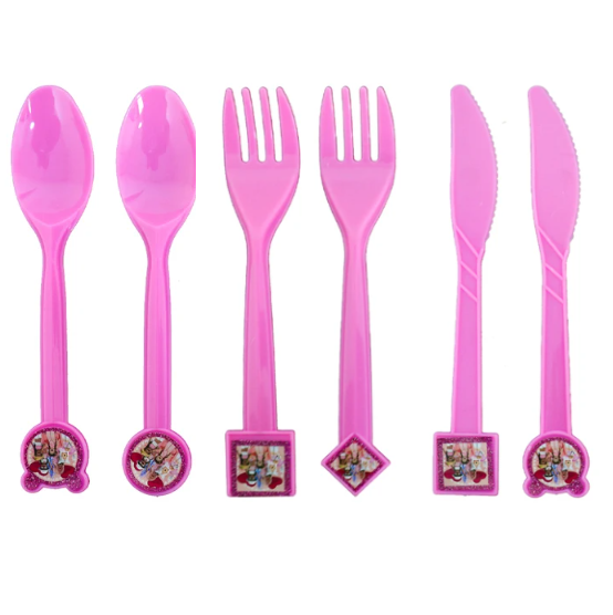 Vienkartinių stalo įrankių komplektas, ROBLOX PINK, 30 vnt.