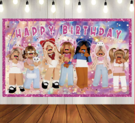 Fotosienelė, ROBLOX PINK, 120 cm x 150 cm, 1 vnt.