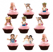 Keksiukų smeigtukai, ROBLOX PINK, 12 vnt.