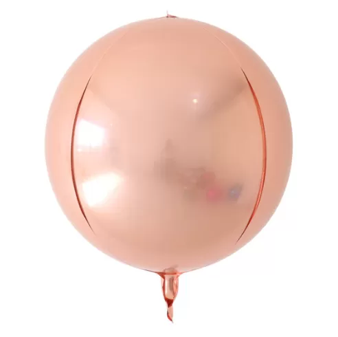 Balionas folinis, 4D, APVALUS, ROSE GOLD, 70 cm, 1 vnt.