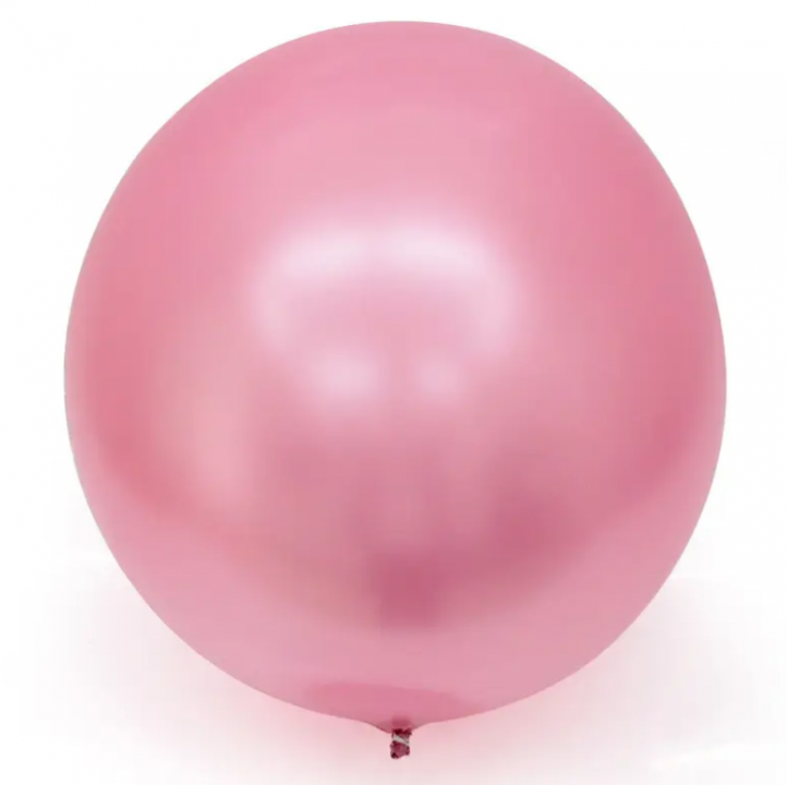 Perlamutrinis rožinis BUBBLE (BOBO) balionas, 70 cm