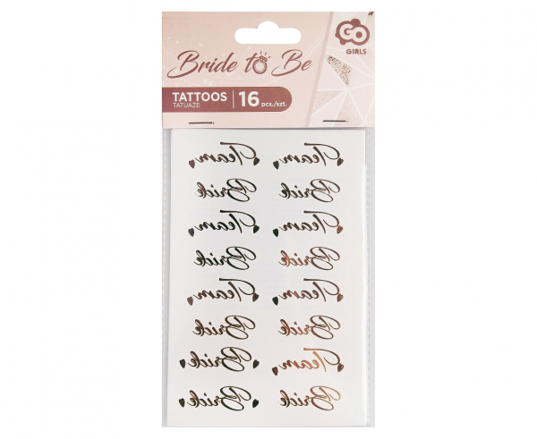 Laikinos tatuiruotės, TEAM BRIDE, 16 vnt.