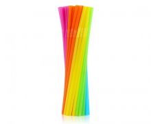 Vienkartiniai šiaudeliai, plastikiniai, ŽALI, 5x210 mm, 50 vnt.