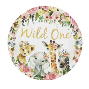 Vienkartinės lėkštutės, WILD ONE, 23 cm, 10 vnt.