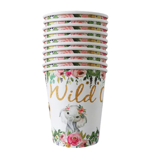 Vienkartiniai puodeliai, WILD ONE, 10 vnt.
