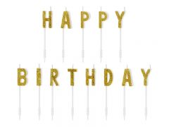 Torto žvakutės, HAPPY BIRTHDAY, 13 vnt.
