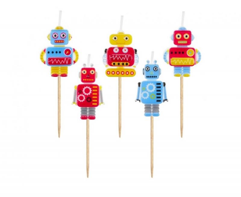 Žvakutės, ROBOTAS, 3 cm, 5 vnt.