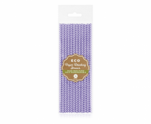 Vienkartiniai šiaudeliai, biodegraduojantys, VIOLETINIAI, 6x197 mm, 12 vnt.