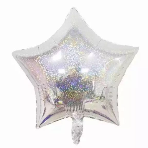 Balionas folinis, ŽVAIGŽDUTĖ, holografinis, 45 cm, 1 vnt.